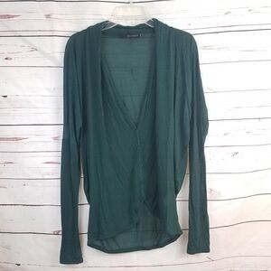 Kai-aakmann Green Long Sleeve Cardigan Top